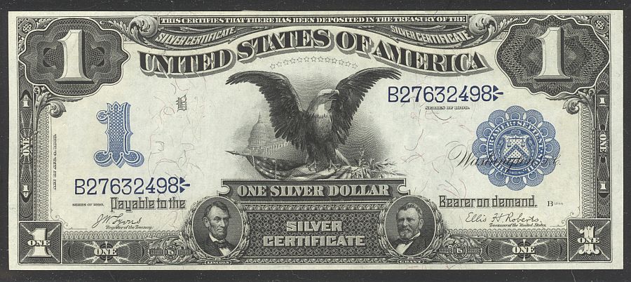 Fr.226a, 1899 $1 Silver Certificate, B27632498, AU